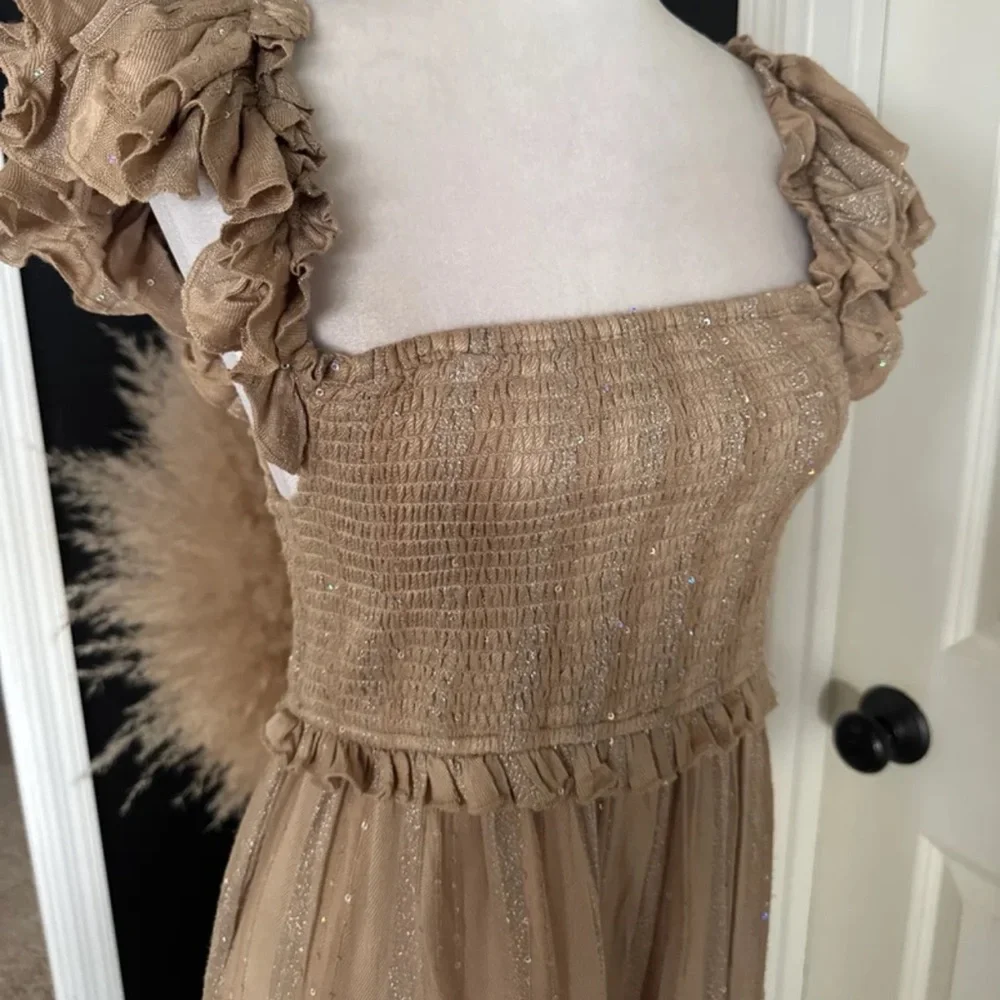 Anthropologie PQ Swim Carrie Square-Neck Tier Dress size Medium/Large - Picture 9 of 12